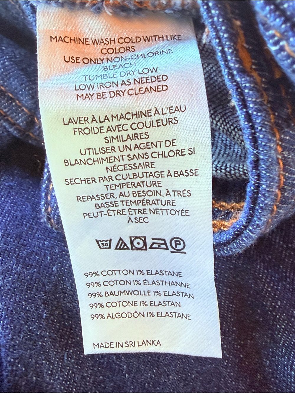 Pilcro Wide-Leg Dark Indigo Jeans - Picture 5 of 6